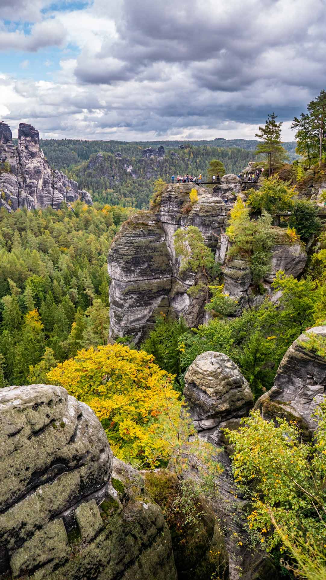 In der majestätischen Sächsischen Schweiz verschmelzen imposante Felsformationen mit üppiger Natur zu einer atemberaubenden Kulisse voller Abenteuer und Schönheit.